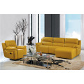 Conjuntos de sofá de couro reclinável para sala de estar em forma de L usado